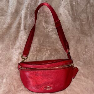 Coach Cherry Red Fanny Bag